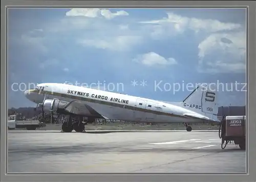 Flugzeuge Zivil Skyways Cargo Airline Douglas DC 3 C 47B 20 DK G APBC cn 15676 27121  Kat. Airplanes Avions