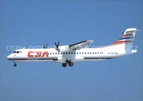 Flugzeuge Zivil CSA Aerospatiale Alenia ATR72 202 OK XFB cn 297 Kat. Airplanes Avions