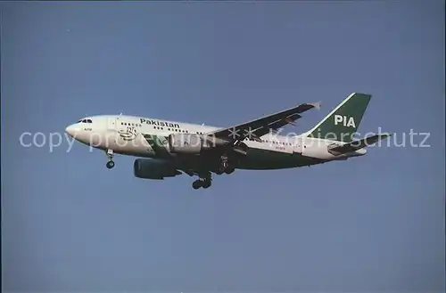 Flugzeuge Zivil PIA Pakistan International Airlines A310 308 AP BEB c n 587 Kat. Airplanes Avions