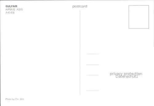 Flugzeuge Zivil Gulfair A320 A40 EB  Kat. Airplanes Avions