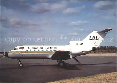 Flugzeuge Zivil Lithuanian Airlines YAK40  LY AAB c n  Kat. Airplanes Avions