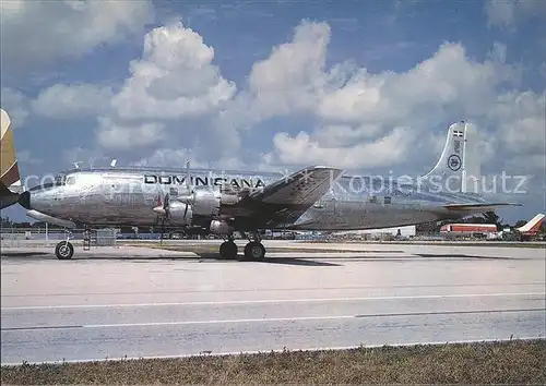 Flugzeuge Zivil Dominicana DC6A HI 292CT c n 44594 493 Kat. Airplanes Avions