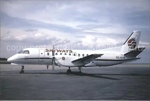 Flugzeuge Zivil Skyways Saab 340B SE KVN cn 322  Kat. Airplanes Avions