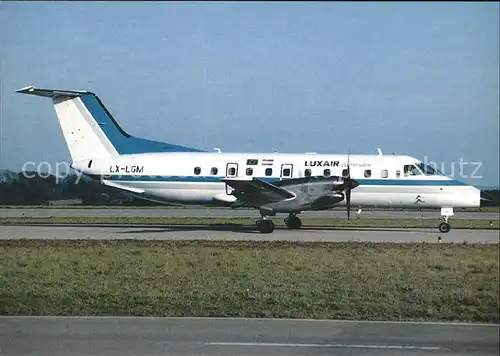 Flugzeuge Zivil Luxair Commuter Embraer Brasilia LX LGM  Kat. Airplanes Avions