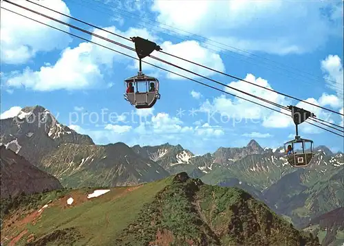 Seilbahn Riezlern Kanzelwand Kleinwalsertal Widderstein Hochkuenzelspitze / Bahnen /