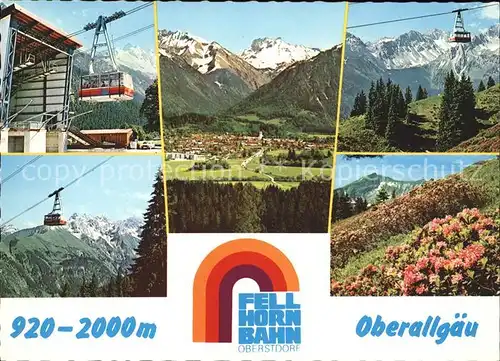 Seilbahn Fellhorn Oberstdorf Oberallgaeu / Bahnen /