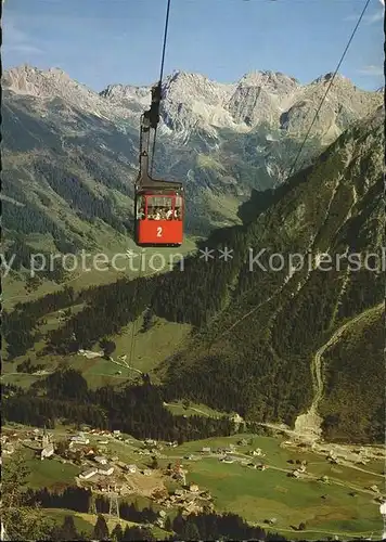 Seilbahn Walmendingerhorn Mittelberg Hammerspitze Schafalpen / Bahnen /