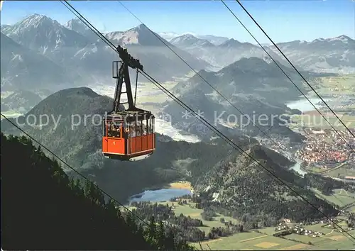 Seilbahn Tegelberg Schwangau Fuessen Brentenjoch Aggenstein  / Bahnen /