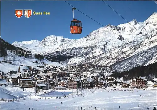 Seilbahn Spielboden Saas Fee Wallis Rothorn Jegihorn Fletschhorn / Bahnen /