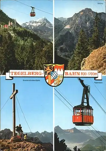 Seilbahn Tegelberg Aggenstein Branderschrofen-Gipfel / Bahnen /