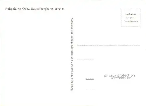 Seilbahn Rauschberg Ruhpolding  / Bahnen /
