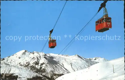 Seilbahn Braema-Bueel Ischalp-Jakobshorn Davos / Bahnen /