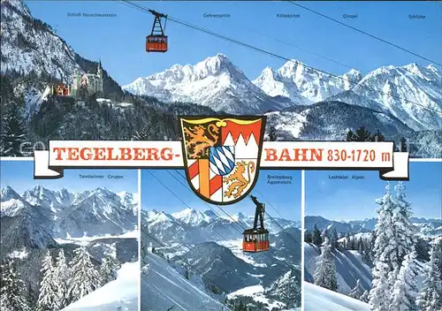 Seilbahn Tegelberg Tannheimer Gruppe Schloss Neuschwanstein Breitenberg / Bahnen /