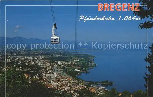 Seilbahn Pfaender Bregenz am Bodensee Vorarlberg / Bahnen /