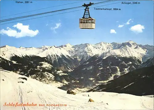 Seilbahn Schlossalm Bad Hofgastein  / Bahnen /