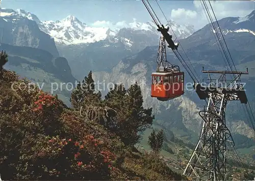 Seilbahn Wengen-Maennlichen Lauterbrunnental Grosshorn Breithorn / Bahnen /