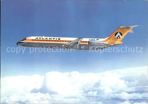 Flugzeuge Zivil Atlantis DC 9 32 Kat. Airplanes Avions