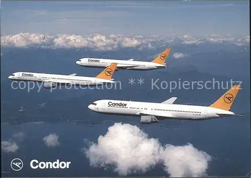 Flugzeuge Zivil Condor Boeing 767 Boeing B757 Kat. Airplanes Avions