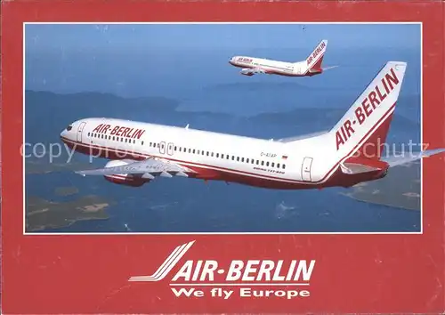 Flugzeuge Zivil Air Berlin Boeing 737 Kat. Airplanes Avions