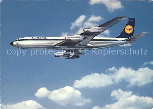 Lufthansa Boeing 707 Intercontinental Jet Kat. Flug