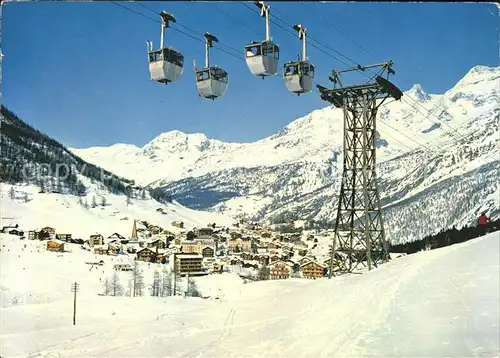 Seilbahn Laengfluh Saas-Fee Fletschhorn Lagginhorn  / Bahnen /