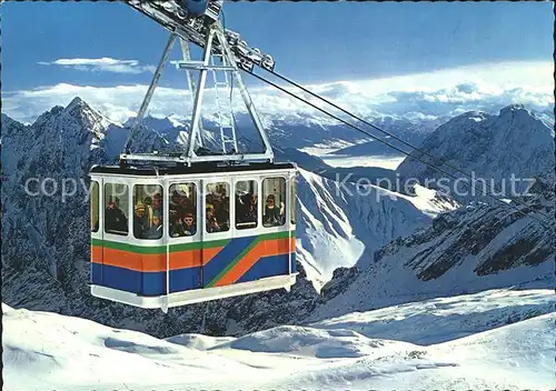 Seilbahn Zugspitze Zugspitzplatt Hochwanner Hohe Munde  / Bahnen /