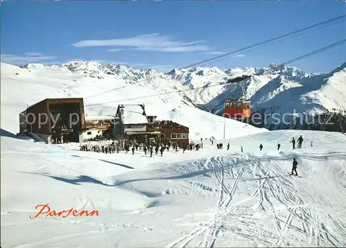 Seilbahn Davos-Parsenn Parsennhuette Silvrettagruppe Verstanklahorn  / Bahnen /