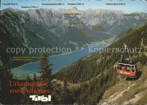 Seilbahn Achensee Rofangebirge Karwendel / Bahnen /