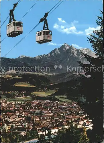 Seilbahn Nordkette Innsbruck Wagenkreuzung / Bahnen /