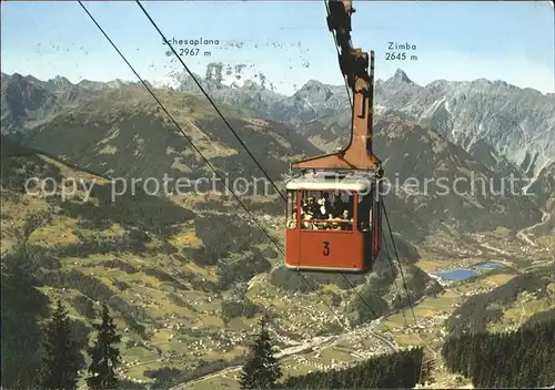 Seilbahn Hochjoch Tschagguns Vandans Schruns Montafon  / Bahnen /