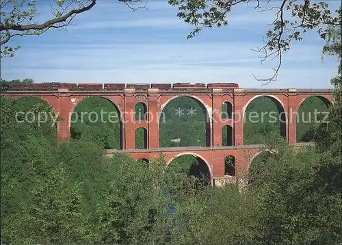 Eisenbahn Elstertalbruecke Vogtland  Kat. Eisenbahn