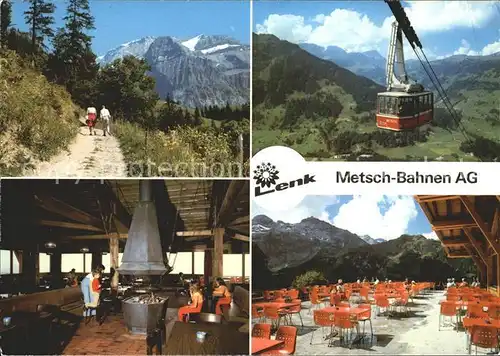 Seilbahn Metsch Lenk Berghaus Metsch  / Bahnen /