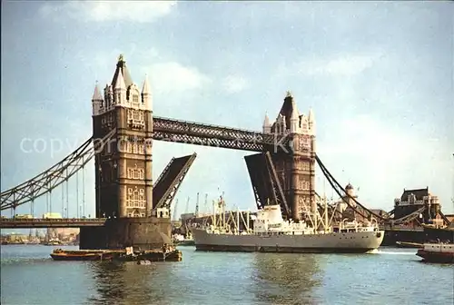 Schiffe Tower Bridge London Kat. Schiffe