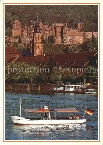 Motorboote Mary Ann Heidelberg Neckar  Kat. Schiffe