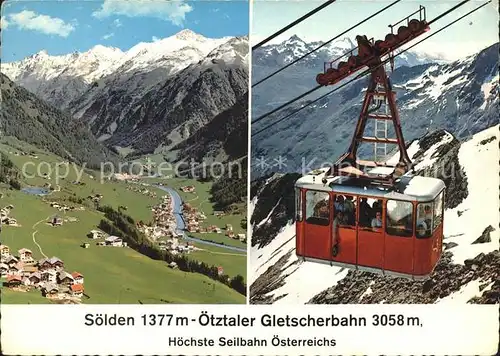 Seilbahn oetztal Soelden / Bahnen /