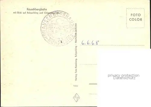 Seilbahn Rauschberg Ruhpolding Chiemgau / Bahnen /