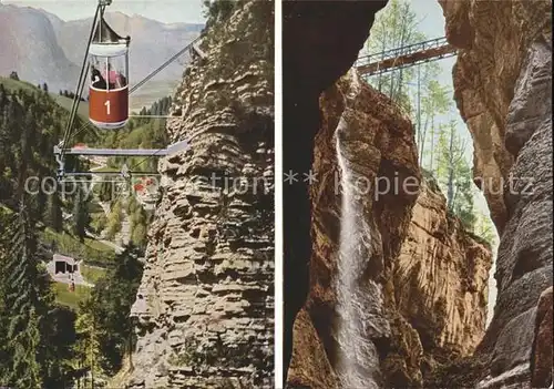 Seilbahn Graseck Partnachklamm Eiserne Bruecke  / Bahnen /