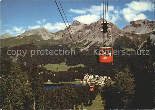 Seilbahn Arosa-Weisshorn Obersee Mederger Fluh Furkahoerner  / Bahnen /