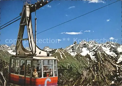 Seilbahn Fellhorn Oberstdorf-Birgsautal Kratzer Trettachspitze / Bahnen /