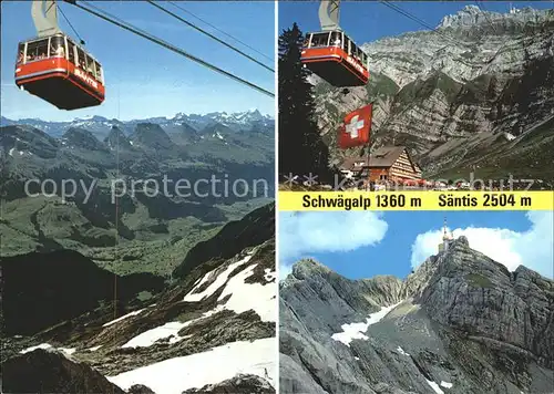 Seilbahn Saentis Schwaegalp  / Bahnen /