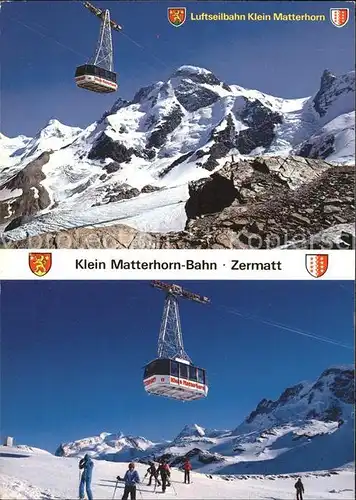 Seilbahn Klein Matterhorn Zermatt Breithorn Monte Rosa Liskamm / Bahnen /