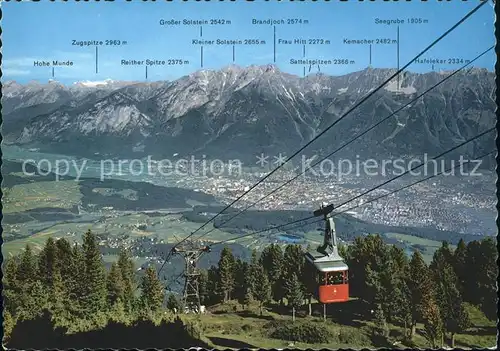 Seilbahn Patscherkofel Innsbruck Oberinntal / Bahnen /