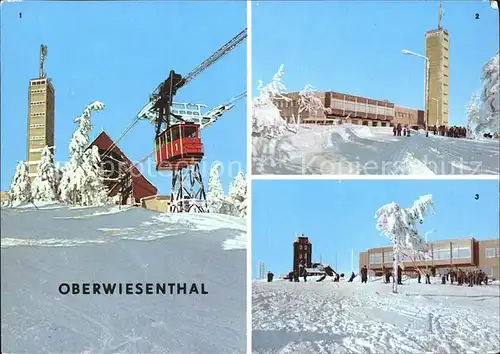 Seilbahn Oberwiesenthal Fichtelberghaus Aussichtsturm Wetterwarte / Bahnen /