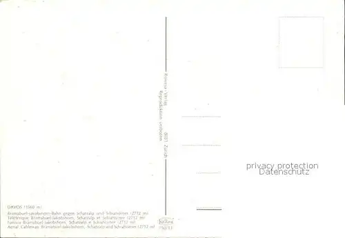 Seilbahn Braemabueel-Jakobshorn Schatzalp Schiahoerner Davos / Bahnen /