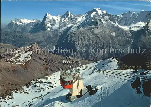 Seilbahn Schilthorn Muerren Berner Oberland Gipfelstation Wetterhorn  / Bahnen /