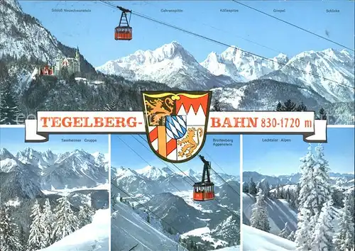 Seilbahn Tegelberg Lechtaler Alpen Tannheimer Gruppe / Bahnen /