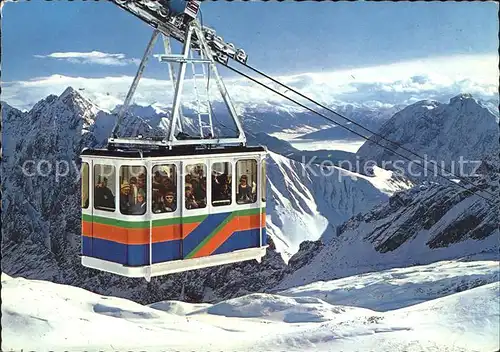 Seilbahn Zugspitze Zugspitzplatt Hochwanner Hohe Munde Inntal / Bahnen /