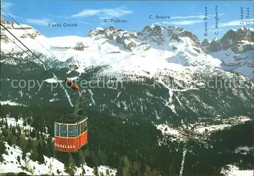 Seilbahn Pradalago Dolomiti di Brenta Madonna di Campiglio / Bahnen /