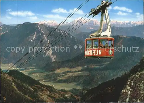 Seilbahn Hochfelln Bergen-Oberbayern Berchtesgadener Alpen  / Bahnen /