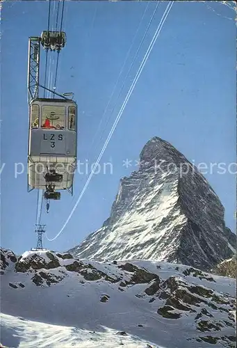 Seilbahn Schwarzsee Zermatt Matterhorn / Bahnen /